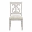Furniture of America Muschamp Wood Dining Chair in Antique White (Set of 2)