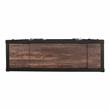 Furniture of America Lionna Metal 6-Shelf Console Table in Sand Black