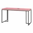 Furniture of America Timor Modern Wood Computer Desk with USB in Pink