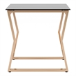 Furniture of America Abair 2-Piece Glass Top Nesting Table in Gold