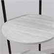 Furniture of America Jovie Industrial Metal Coat Stand with Mirror in White