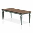 Furniture of America Condway Wood 3-Piece Coffee Table Set in Antique Blue