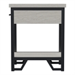 Furniture of America Sims Transitional Wood 1-Shelf Side Table in Antique White