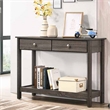 Furniture of America Lekwick Transitional Wood 2-Drawer Console Table in Gray