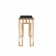 Furniture of America Mahone Contemporary Glass Top Console Table in Gold