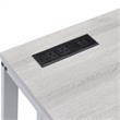 Furniture of America Nillaine Wood Writing Desk with USB in White