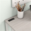 Furniture of America Nillaine Wood Writing Desk with USB in White
