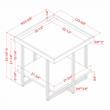 Furniture of America Prakers Industrial Wood 1-Shelf End Table in Black