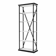 Furniture of America Toggin Industrial Metal 33-Inch Bookcase in Antique White