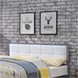 Furniture of America Kushner Industrial Metal Platform Bed with Bench in White