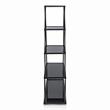 Furniture of America Kladden Industrial Metal 5-Shelf Bookcase in Sand Black
