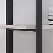 Furniture of America Toggin Industrial Metal 58-Inch Bookcase in Antique White