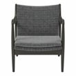 Furniture of America Darsh Wood Cushioned Accent Chair in Gray
