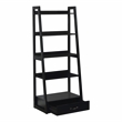 Furniture of America Ploomer Transitional Wood 1-Drawer Bookcase in Black