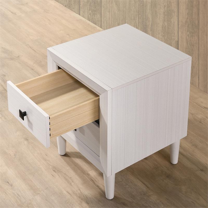 Furniture of America Hetter Transitional Wood 2-Drawer Nightstand in White