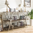 Furniture of America Barrickson Wood Small 3-Shelf Console Table in Dark Oak