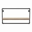 Furniture of America Alvara Metal 27.5-Inch Wall Shelf in Sand Black