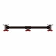 Furniture of America Margon Industrial Metal 3-Hook Coat Rack in Sand Black