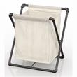 Furniture of America Hargris Fabric and Metal Laundry Hamper in Sand Black