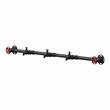 Furniture of America Meritor Industrial Metal 5-Hook Coat Rack in Sand Black