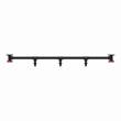 Furniture of America Meritor Industrial Metal 5-Hook Coat Rack in Sand Black