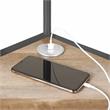 Furniture of America Flak Industrial Wood Corner Desk with Shelves in Sand Black