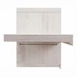 Furniture of America Reichart Cottage Wood Floating Wine Bar in White and Gray