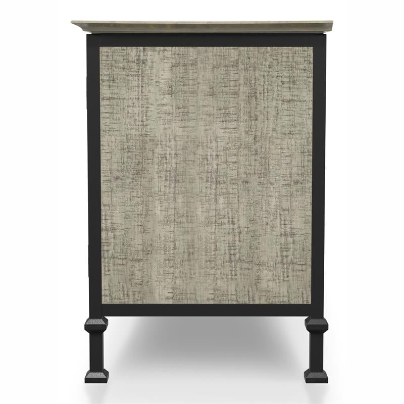 Furniture of America Ronda Industrial Wood 72-Inch TV Stand in Gray
