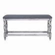 Furniture of America Weighton Wood Counter Height Dining Bench in Antique White