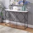 Furniture of America Borche Industrial Wood Console Table in White