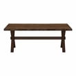 Furniture of America Bradden Transitional Solid Wood Coffee Table in Walnut
