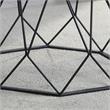 Furniture of America Growder Contemporary Glass Top Coffee Table in Sand Black