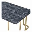 Furniture of America Clotten Contemporary Metal Coffee Table in Black