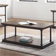 Furniture of America Drewden Wood 1-Shelf Coffee Table in Dark Oak