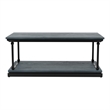 Furniture of America Drewden Wood 1-Shelf Coffee Table in Antique Blue