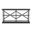 Furniture of America Drewden Transitional Wood 2-Shelf Console Table in Gray