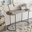 Furniture of America Wasiri Wood Writing Desk in Black and Light Gray