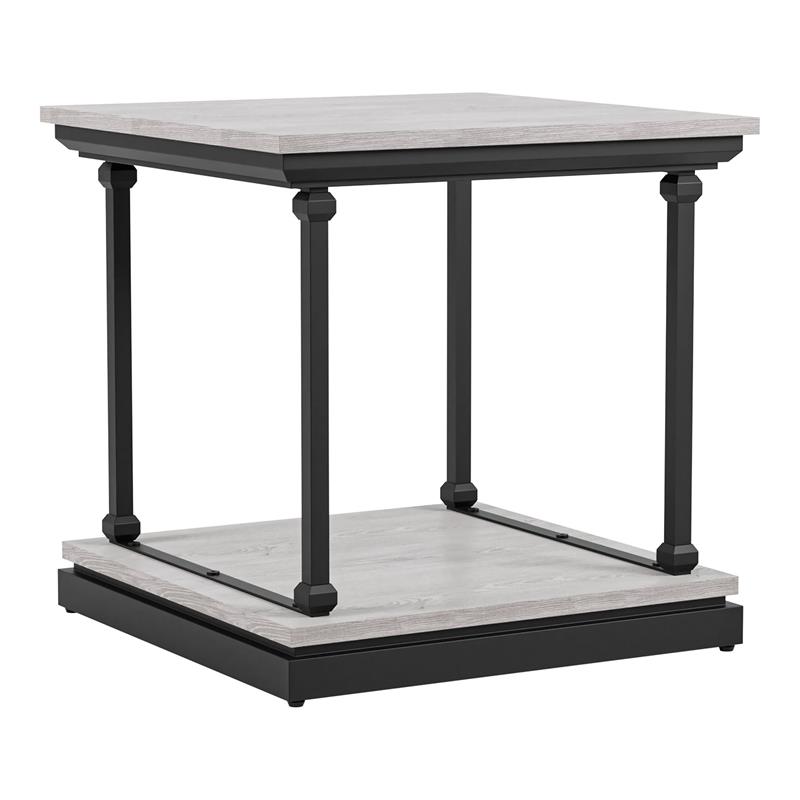 Furniture of America Drewden Wood 2-Piece Coffee Table Set in Antique White