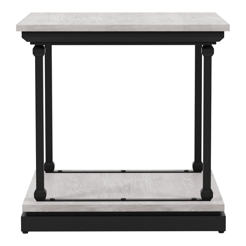 Furniture of America Drewden Wood 3-Piece Coffee Table Set in Antique White