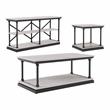 Furniture of America Drewden Wood 3-Piece Coffee Table Set in Antique White