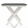 Furniture of America Egretta Transitional Wood Dining Table in Gray and White