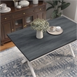 Furniture of America Egretta Transitional Wood Dining Table in Gray and White