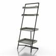 Furniture of America Karin Industrial Wood Display Shelf in Vintage Gray Oak