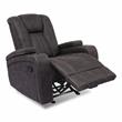 Furniture of America Axle Faux Leather 3-Piece Sofa Set in Dark Gray