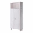 Furniture of America Astro Contemporary Wood 5-Shelf Pantry in White Oak