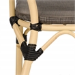 Furniture of America Borda Aluminum Patio Arm Chair in Brown (Set of 2)