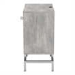 Furniture of America Lyn Wood End Table with USB Port in Light Gray (Set of 2)