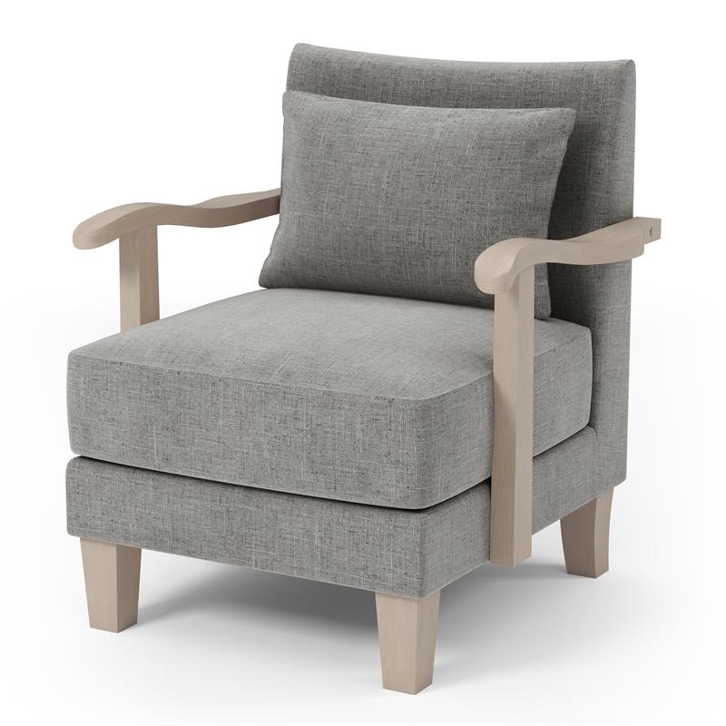 Furniture of America Ciela Faux Leather Accent Chair in Gray (Set of 2)