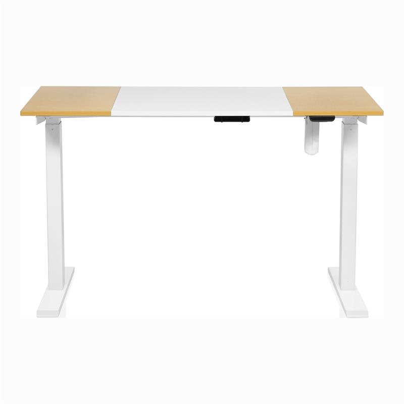 Furniture of America Tilah Modern Metal 2-Piece Desk and Chair Set in White