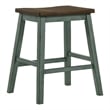 Furniture of America Silva Wood 5-Piece Counter Dining Set in Antique Green